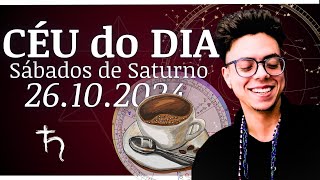 Lua entra em Virgem ♍︎  Céu do Dia  2610  Sábados de Saturno ♄ [upl. by Rutherford]