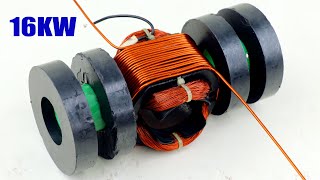 16000W Electricity 220V Motor Copper Coil 775DC Motor Magnet Science Project [upl. by Hekker]