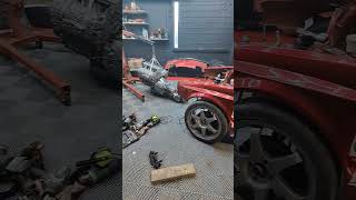 Corvette engine and gearbox swap bmw e30 [upl. by Anaihr]