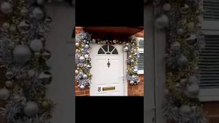 diy door garland 🎄 Have you started your Xmas decs yet diy doorgarland christmasdecor xmasdecor [upl. by Cull]