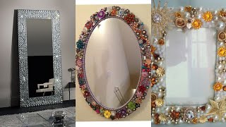 20 Stunning Upcycled and Spoulding mirror Frame ideasDiy Antiqued Panal Mirror Decoration Ideas [upl. by Masuh252]