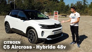 Citroën C5 Aircross Enfin HYBRIDE  Juste 48V ça suffit  Nouveau moteur 12L [upl. by Erasmo]