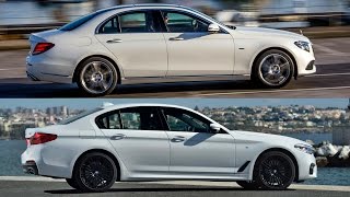 2017 BMW 5 Series Vs 2017 Mercedes EClass Overview [upl. by Cohberg]