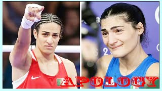 Angela Carini issues apology to Imane Khelif over gender boxing row at Olympics [upl. by Vashtia]