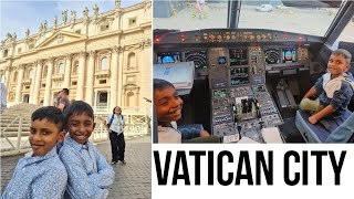 The Vatican City ❤️ JoJos sit in the pilot seats for the first time ❤️ [upl. by Norval]