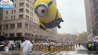 Sesame Street Characters amp Minion Stuart Ballon in Macys Thanksgiving Parade [upl. by Annavaj]