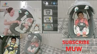 Mastela 3 in 1 deluxe multi function bassinet  baby electric swing  auto swing unboxing [upl. by Assela61]