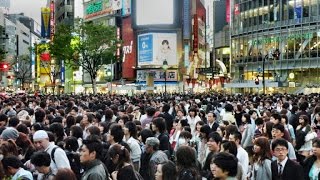 The famous Shibuya crossing  90 seconds [upl. by Pontias510]