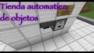 Tutorial de redstone Tienda automática de objetos  Minecraft [upl. by Hafler]