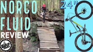 Norco Fluid FS 1 24 inch Reveiw [upl. by Hahnke605]