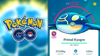 PRIMAL KYOGRE COMING Pokémon GO [upl. by Hulbert]