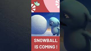 Who is Hiding in the Snowball cartoon animation animals anime funny cute family [upl. by Rockefeller]