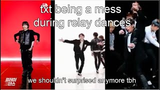 txt being a mess in relay dances [upl. by Yenffad]