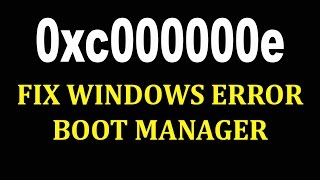 How to Fix 0xc000000e Windows failed to start  Как исправить ошибку 0xc000000e [upl. by Derfiniw471]