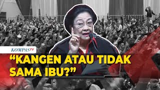 FULL Pidato Megawati di HUT ke50 PDIP Kangen Tidak sama Ibu [upl. by Sobmalarah]