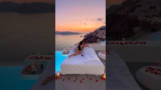 Imagine spending your vacations here santorini [upl. by Ikilisav]