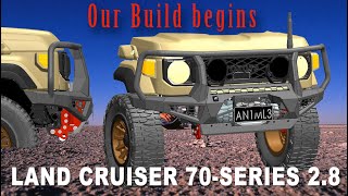 TROOPY 28 BUILD START New Bull bar Design 4xoverland [upl. by Lleneg]