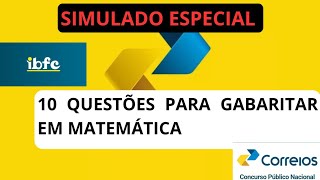 SIMULADO ESPECIAL CORREIOS AGENTE DOS CORREIOS  CARTEIRO  IBFC [upl. by Llecrad]