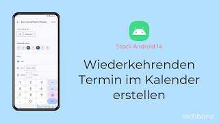 Wiederkehrenden Termin im Kalender erstellen Android 14 [upl. by Deane911]