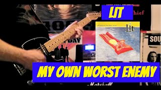 Lit  My Own Worst Enemy Guitar Lesson Tutorial  HOW TO PLAY  Easy Electric Guitar For Beginners [upl. by Lareneg]