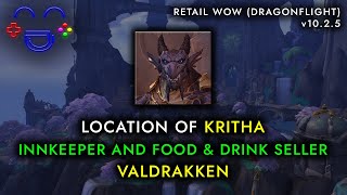 Kritha Location  Barkeep  Valdrakken WoW [upl. by Isawk113]