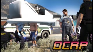 Chucks head gets stuck in a BUMPER CAR  OCRP GTA5 RP [upl. by Briney]