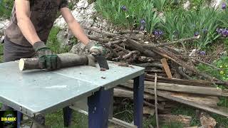 Firewood Cutting with Einhell table saw [upl. by Voe803]