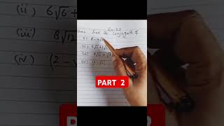 ConjugatePart 2Basic Mathyoutubemathschoolgrademathseducationeducationmathematicsshortvideo [upl. by Porett]