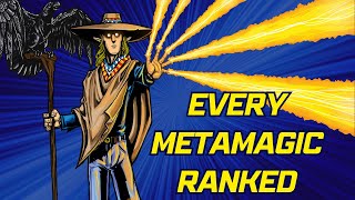 DampD 5e Every Metamagic Ranked [upl. by Eirtemed504]