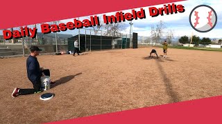 Daily Baseball Infield Drills Get better Fast [upl. by Bissell308]