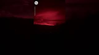 Mauna Loa volcano erupts in Hawaii  USA TODAY Shorts [upl. by Rehpotsyrk547]