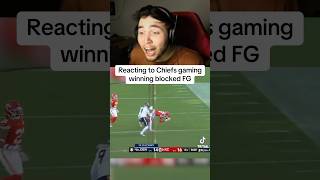 CHIEFS BLOCKED FIELD GOAL REACTION chiefs broncos nfl reaction sports patrickmahomes react [upl. by Leyla]