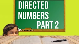 Directed Numbers Made Easy Part 02  MATH 01 [upl. by Devan]