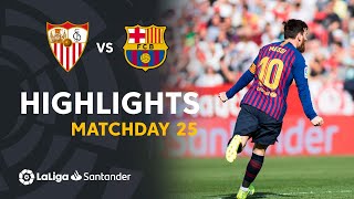 Highlights Sevilla FC vs FC Barcelona 24 [upl. by Hanahsuar]