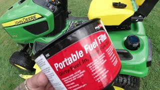 Mr Funnel Fuel Fill Filter amp John Deere Lawn amp Garden Tractor [upl. by Shien]