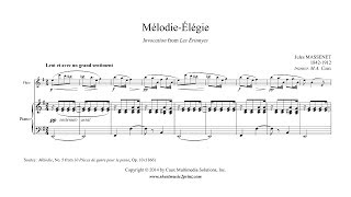 Massenet  MélodieÉlégie  Flute [upl. by Enrol]