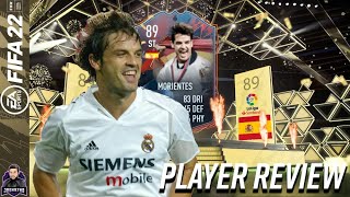 THE BEST TARGET MAN IN FIFA 89 HEROES FERNANDO MORIENTES PLAYER REVIEW FIFA 22 ULTIMATE TEAM [upl. by Llertnor]