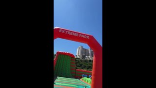 Land Adventure  Bouncia Inflatable 5K Obstacle Course [upl. by Eedeed]