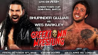 Bhupinder Gujjar vs Wes Barkley Indian pro wrestler Pro wrestling India Full match [upl. by Ahsinat]