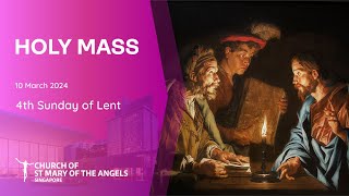 Holy Catholic Mass  4th Sunday of Lent  10 March 2024 [upl. by Wylie]