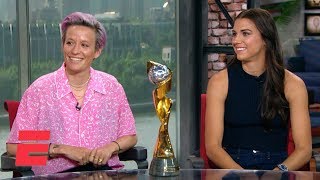 Megan Rapinoe Alex Morgan on USWNT winning World Cup fight for equal pay  2019 Women’s World Cup [upl. by Daph]