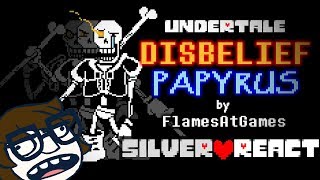 Silver React DISBELIEF Papyruss Genocide Route  Just Woah [upl. by Eloccin]