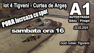 autostrada A1 Sibiu Pitesti  lot 4 Tigveni  Curtea de Argeș  zona nod rutier Tigveni [upl. by Catto]