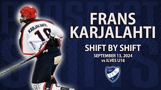 Frans Karjalahti vs Ilves U18  Sep 13 2024  2028 NHL Draft [upl. by Aldora401]