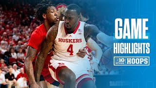 Rutgers at Nebraska  Highlights  Big Ten Mens Basketball  Mar 3 2024 [upl. by Chappell]