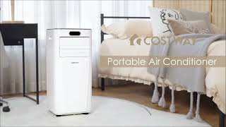 Costway 10000 BTU v Portable Air Conditioner with Remote Control [upl. by Muriah505]