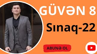 GÜVƏN 8ci SİNİF SINAQ22 Bütün testlərin izahı sınaq22 [upl. by Anastos]