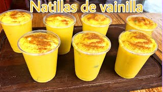 Natillas de vainilla deliciosas y con pocos ingredientes 😋 [upl. by Wald145]