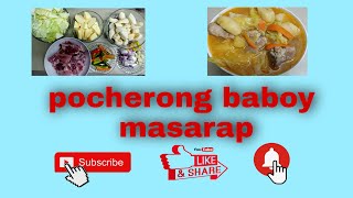 pocherong baboy masarap by jocelyn [upl. by Anaoj684]