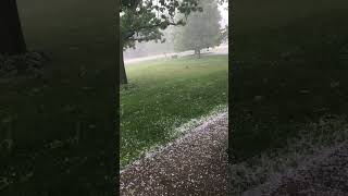 😲 Crazy Michigan Hail Storm [upl. by Aim]